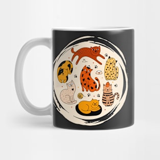 Cute vintage cat pattern Mug